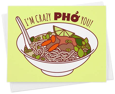 See more ideas about quotes, funny quotes, anniversary quotes funny. Amazon.com: Funny Pho Soup Love Card -"I'm Crazy Pho You" - Anniversary, Valentines or Birthday ...