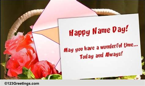 A Very Happy Name Day Free Name Day Ecards Greeting Cards 123 Greetings