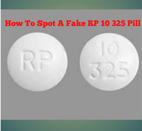 How To Spot An Rp 10 325 Pill Fake Public Health