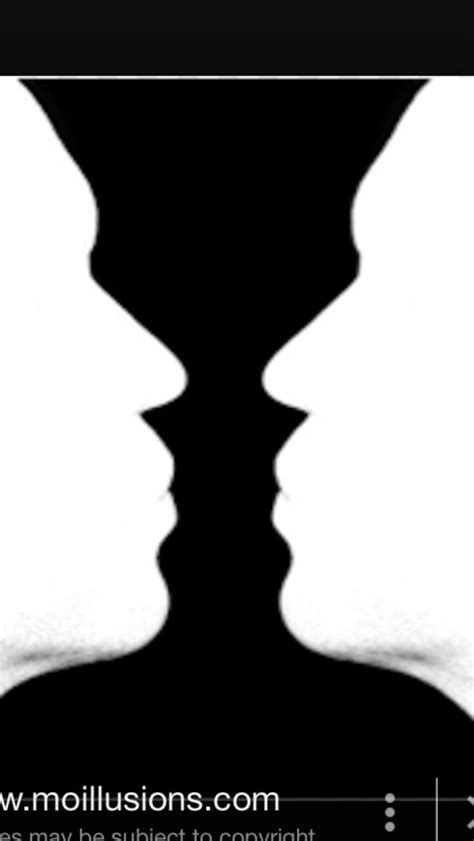 Its Two Faces And A Cup Optical Illusions Human Silhouette Two Faces