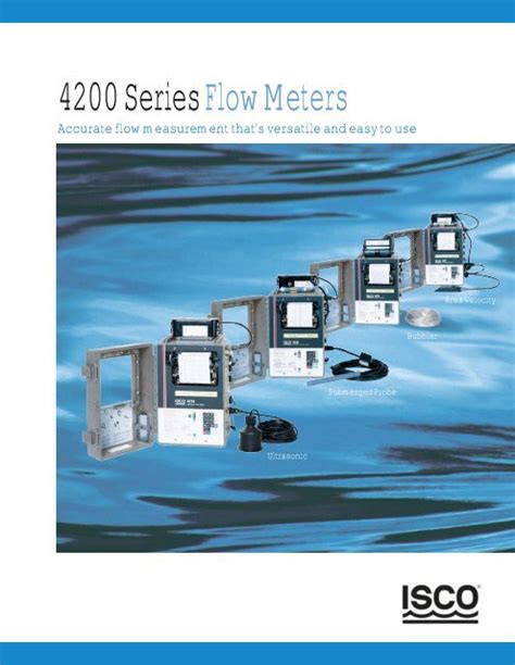 4200 Series Flow Meters Isco