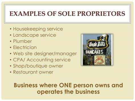 A sole proprietorship, also called sole trader or simply a proprietorship, is a type of business entity that is owned and run by one individual and in which there is no legal distinction between the owner and the business. PPT - Economics Marketing 1 PowerPoint Presentation - ID ...