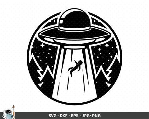 Ufo Abduction Svg Ufo Svg Ufo Vector Outer Space Clipart Etsy Sexiz Pix