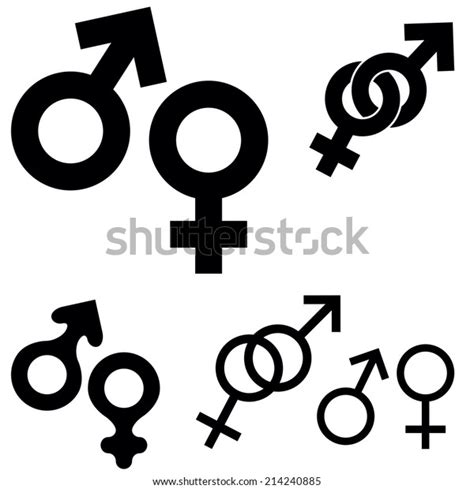 Collection Sex Symbols Isolated On White Stock Vector Royalty Free 214240885 Shutterstock