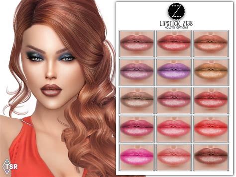 Sims 4 Lipstick Z138 By Zenx At Tsr The Sims Book