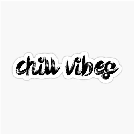Chill Vibes Sticker For Sale By Scabsecrete Redbubble