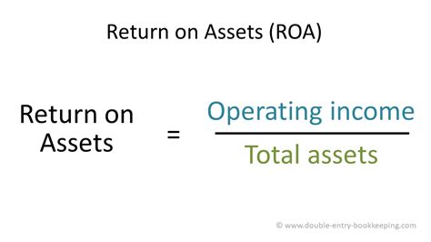 Return on Assets ROA | Double Entry Bookkeeping