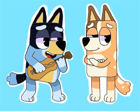 Heres An Fanart Of Chilli And Bandit Rbluey