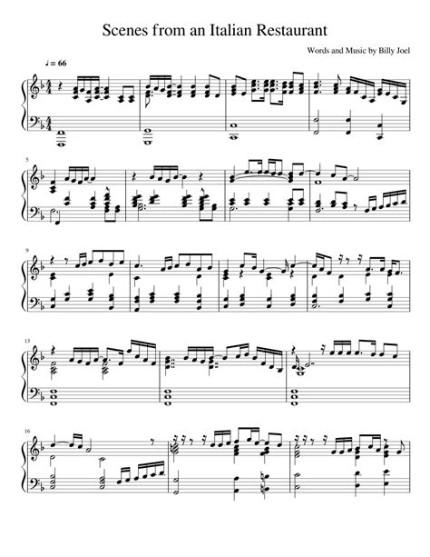 Background music for luxurious restaurants. Scenes from an Italian Restaurant Sheet music for Piano | Download free in PDF or MIDI ...