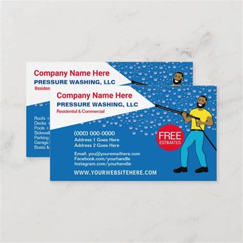 Maybe you would like to learn more about one of these? Pressure Washing & Cleaning Template Business Card ...