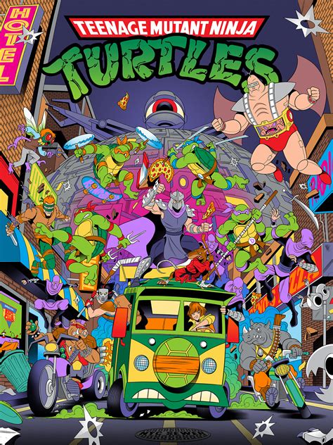 Teenage Mutant Ninja Turtles 80s Tv Cartoon On Behance