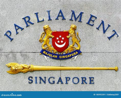 Singapore Parliament Emblem Editorial Stock Image Image 18595339