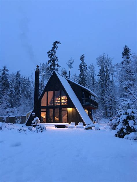 Winter Small Cabin In The Woods Ahome Designing