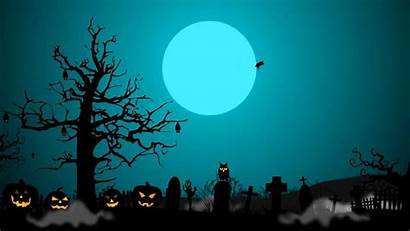 Moon Halloween Animation 4k