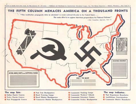 ‘the Fifth Column Menaces America On A Thousand Maps On The Web