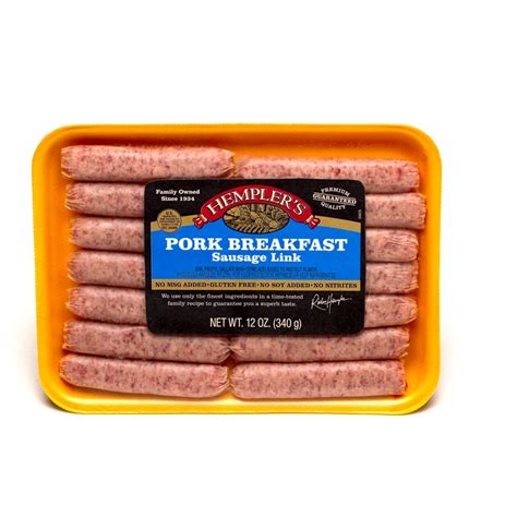 Sausage Link Pork Breakfast Hemplers Foods