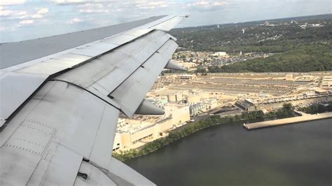 Landing At Dca Washington Dc Ronald Reagan National Airport Youtube