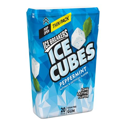Ice Breakers Ice Cubes Peppermint Chewing Gum 162 Oz