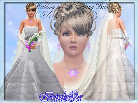 My Sims 3 Blog Charming Bride Hair Gown And Accessories By Irinka