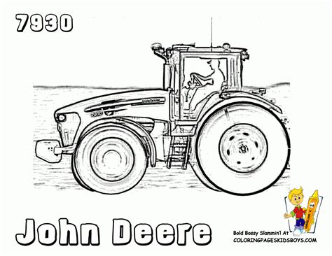 As your kids fill colors, you can tell them about the kind of work that farmers and gardeners do using tractors. John Deer Tractor 7930 Coloring Pages For Kidslots Of ...