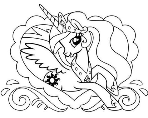 Detail Gambar Mewarnai My Little Pony Princess Celestia Koleksi Nomer 22