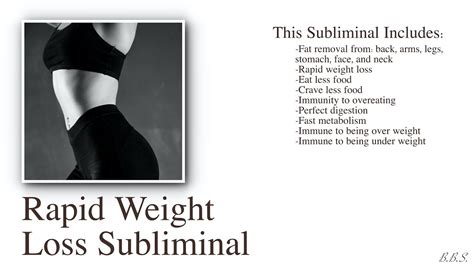 rapid weight loss subliminal youtube