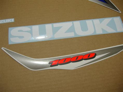 Suzuki Gsx R 1000 2008 K8 K7 2007 Decals Set Whiteblue Version Moto