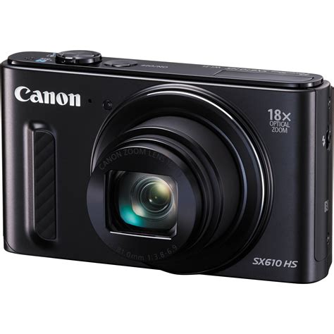 canon powershot sx610 hs digital camera black 0111c001 bandh