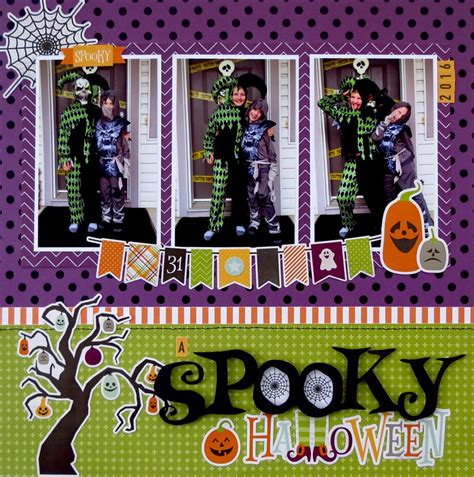 10 Spooky Halloween Scrapbook Layouts 2017 Scrapbookingstore