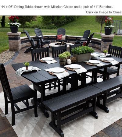 Built with the same craftsmanship as our. Outdoor Poly Furniture: Amish GCRECDTABLE Standard Height ...