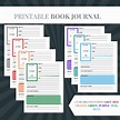 Printable Book Journal Template Book Reading Log and Review | Etsy