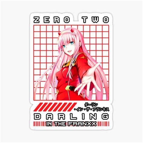 Darling In The Franxx Zero Two Sticker For Sale By Triangledown