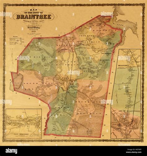 Antique Map Of Braintree Hi Res Stock Photography And Images Alamy