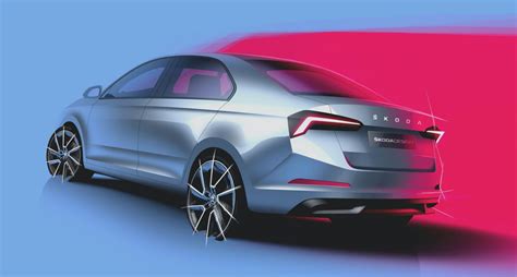 2020 Skoda Rapid For Russia Teased Again In Official Images Carscoops