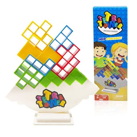 Tetra Tower Balancing Tetris Board Game