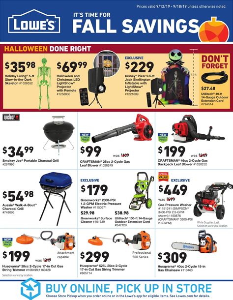 Lowes Current Weekly Ad 0912 09182019 Frequent