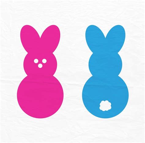 Peep SVG Easter SVG Easter Bunny SVG Svg File Siilhouette | Etsy