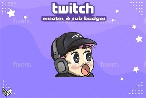 Draw Cute Cartoon Character Emotes For Twitch Streamer By Hmh
