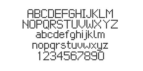 Github Petykowskilondon Underground Dot Matrix Typeface A Set Of