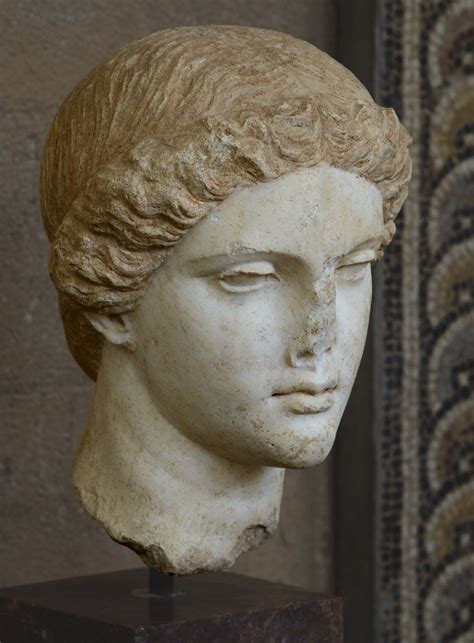 Head Of Aphrodite Marble Copy Of The 2nd Century Ce After A Greek
