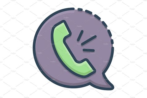 Voice Call Icon Illustrator Graphics Creative Market