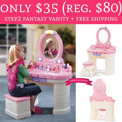 WOW Only 35 Regular 80 Step2 Fantasy Vanity Free Shipping Deal