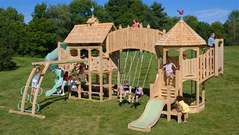 Shop for kids outdoor playsets online at target. Wooden Swing Sets - Champcraft Playsets: Let Your Kids ...