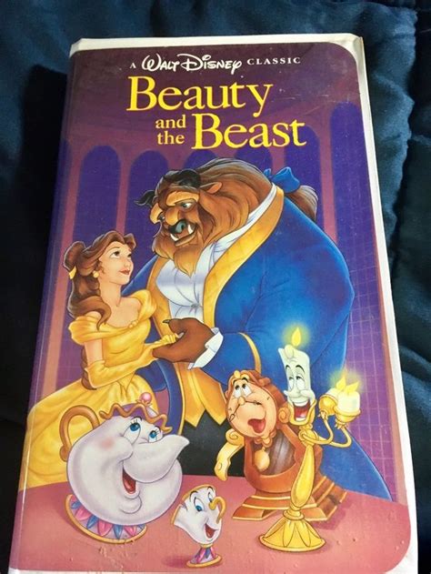 Beauty And The Beast Vhs 1992 Walt Disneys Black Diamond Classic
