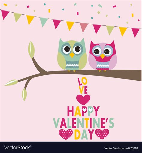 316 best owls images on pinterest | amigurumi patterns, beautiful i owl you , a nice way to say i love you for valentine's day with a cute valentine owl rainbow. Valentines day owls Royalty Free Vector Image - VectorStock