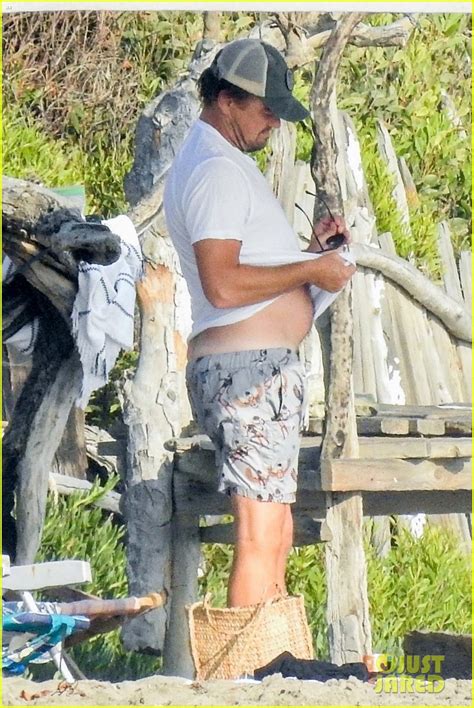 Leonardo Dicaprio Goes Shirtless For Beach Day With Bff Emile Hirsch Photos Photo