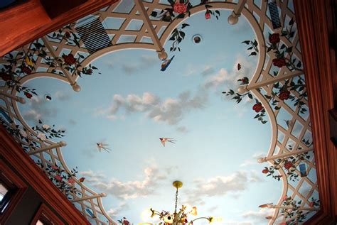 Bird Ceiling Mural By Tom Taylor Of Wow Effects Hand Painted In
