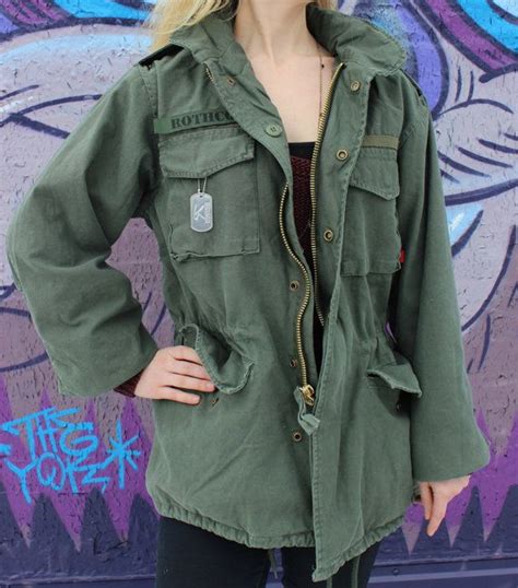 Us Army M 65 Field Jacket Vintage Military Coat With Customized Velcro