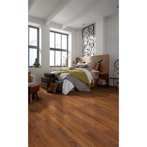 Menzie flooring & stone co. Shaw Cascade 5.43-in W x 3.98-ft L Handscraped Wood Plank Laminate Flooring in the Laminate ...