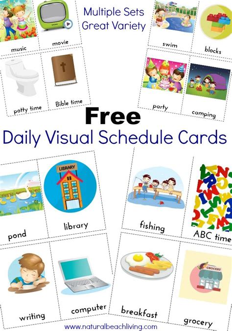 As you continue to reference the printable daily routines your child will get the hang of it. Extra Daily Visual Schedule Cards Free Printables | Schedule cards, Visual schedule autism ...
